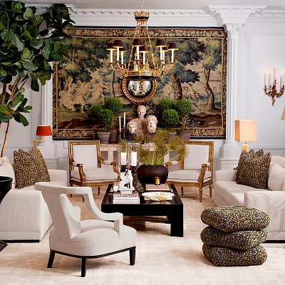 Кресло Roumier Palmer beige TM0298 Eichholtz