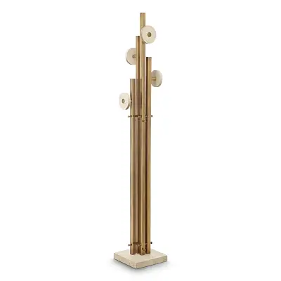 Вешалка Amadora vintage brass finish travertine 119180 Eichholtz