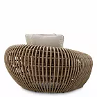 Кресло уличное Siderno viola sand faux rattan Eichholtz