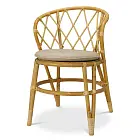 Обеденный стул Alvaro natural rattan incl cushion Eichholtz