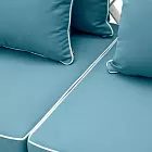 Диван уличный Ocean Club S white sunbrella mineral blue Eichholtz