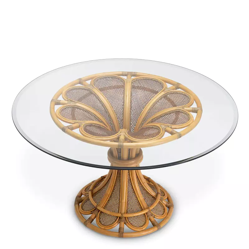 Стол Colony natural rattan Eichholtz