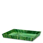 Поднос декоративный Harvard S straw marquetry green Eichholtz