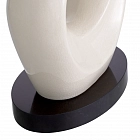 Настольная лампа Macias crackled white ceramic incl shade Eichholtz