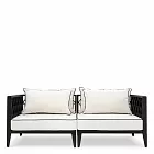 Диван уличный Ocean Club S black sunbrella canvas Eichholtz