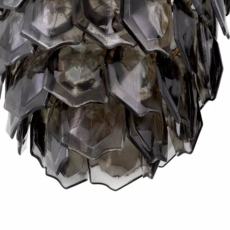 Люстра Elias vintage brass finish smoke glass 118357 Eichholtz