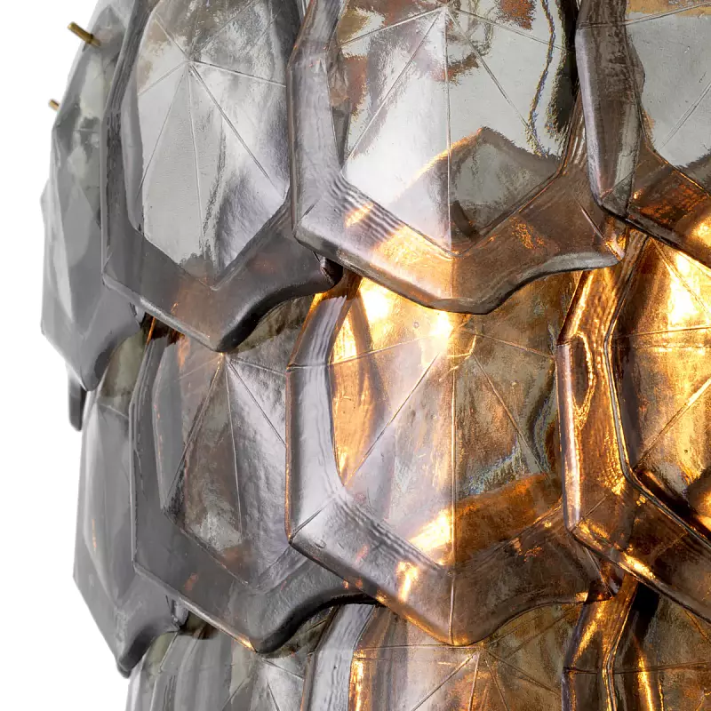 Люстра Elias vintage brass finish smoke glass 118357 Eichholtz