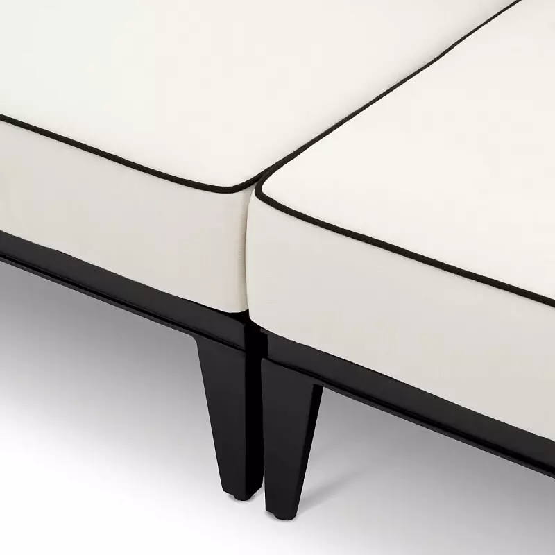 Диван уличный Ocean Club S black sunbrella canvas Eichholtz