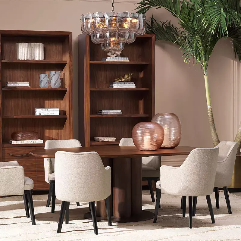 Ваза Alessio L peach glass 119307 Eichholtz