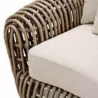 Кресло уличное Siderno viola sand faux rattan Eichholtz