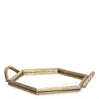 Поднос Salvi Hexagon vintage brass finish Eichholtz