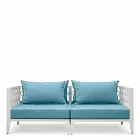 Диван уличный Ocean Club S white sunbrella mineral blue Eichholtz