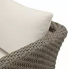 Кресло уличное Bryson faux woven rattan viola sand Eichholtz