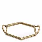 Поднос Salvi Hexagon vintage brass finish Eichholtz