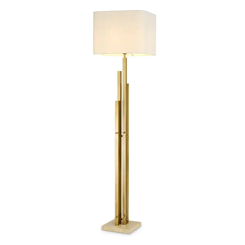 Торшер Destino vintage brass finish incl shade Eichholtz