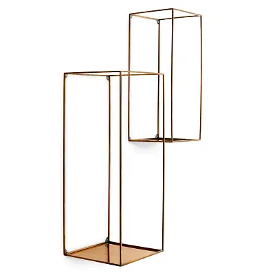 Набор настенных полок Deco rectangular vintage brass finish set of 2 Eichholtz