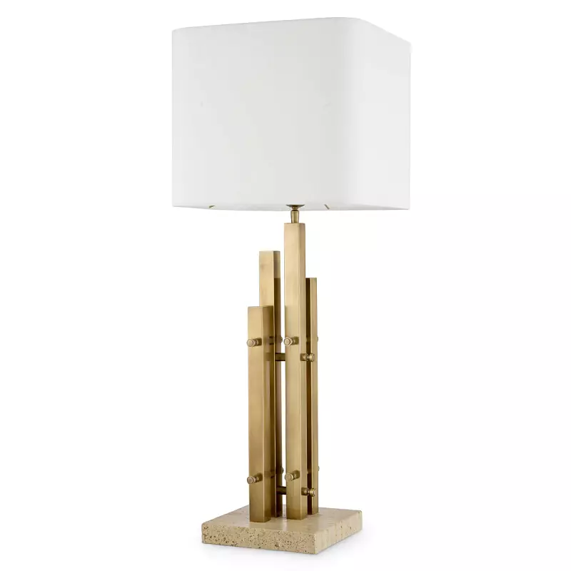 Настольная лампа Destino vintage brass finish incl shade Eichholtz