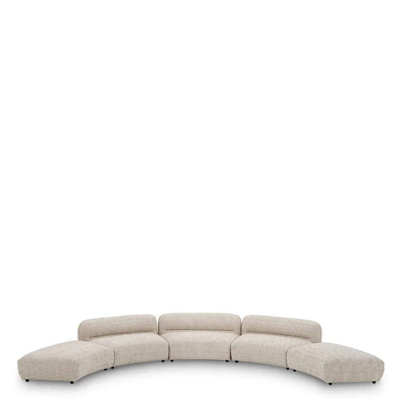 Оттоманка для модульного дивана Grand Avenue creststone beige - Ottoman Eichholtz