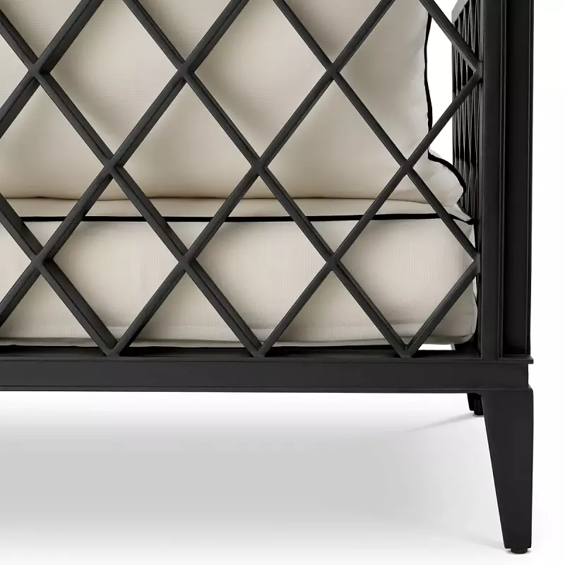 Диван уличный Ocean Club S black sunbrella canvas Eichholtz