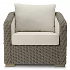 Кресло уличное Bryson faux woven rattan viola sand Eichholtz