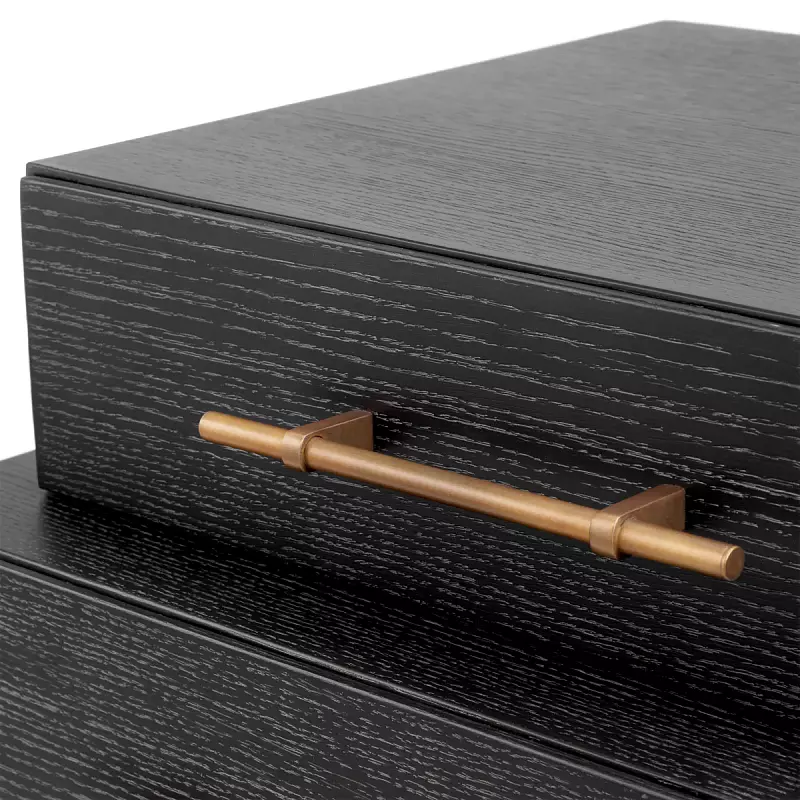 Тумба Evendale charcoal oak veneer Eichholtz