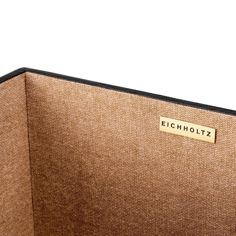 Письменный набор Scaleo croco embossed black leather set of 3 118606 Eichholtz